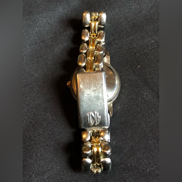 Anne Klein II Gold and Silver tone band round case cristal embedded in - Picture 10 of 12